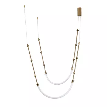 Светильник светодиодный подвесной Indigo 14010-2P 6500К 38 Вт 5 кв.м бронза IP20 (V000063L)