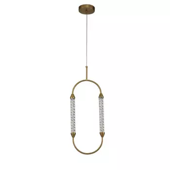 Светильник светодиодный подвесной Indigo Ellisse 4000К 8 Вт 3 кв.м золото IP20 (V000028L)