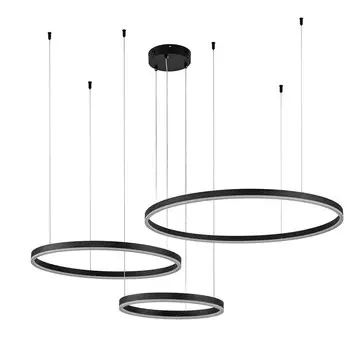 Светильник светодиодный подвесной Indigo Galass 5700К 387 Вт 35 кв.м черный IP20 (V000032L)