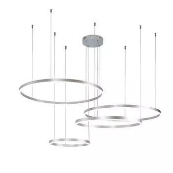 Светильник светодиодный подвесной Indigo Galass 5700К 872 Вт 39 кв.м серебро IP20 (V000016L)