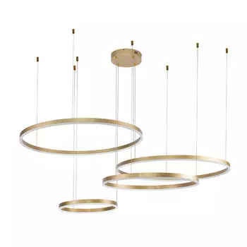 Светильник светодиодный подвесной Indigo Galass 5700К 872 Вт 39 кв.м золото IP20 (V000015L)