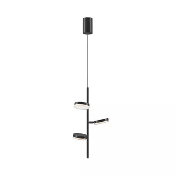 Светильник светодиодный подвесной Maytoni Fad 3000К 54 Вт 9 кв.м черный IP20 (MOD070PL-L18B3K)