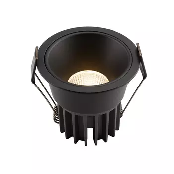 Светильник светодиодный потолочный встраиваемый Denkirs DK4500 3000 К 12 Вт 4 кв.м черный IP20 (DK4500-BK)