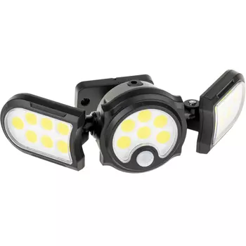 Светильник светодиодный садово-парковый настенный Dwi Solar черный 6500К 28 Вт IP65 (25019 7)