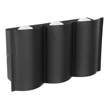 Светильник светодиодный садово-парковый настенный Dwi Nuovo LED черный 175 мм 3000К 6 Вт IP54 (24369 4)