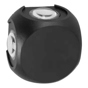 Светильник светодиодный садово-парковый настенный Dwi Nuovo LED черный 85 мм 3000К 4 Вт IP54 (24372 4)