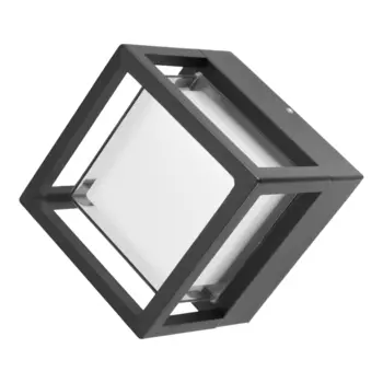 Светильник светодиодный садово-парковый настенный Dwi Nuovo LED черный 110 мм 3000К 5 Вт IP54 (24375 5)