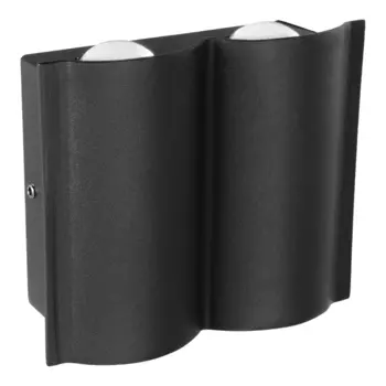 Светильник светодиодный садово-парковый настенный Dwi Nuovo LED черный 120 мм 3000К 4 Вт IP54 (24367 0)