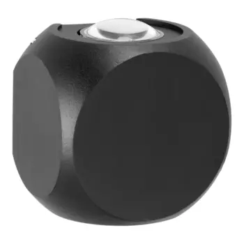 Светильник светодиодный садово-парковый настенный Dwi Nuovo LED черный 85 мм 3000К 2 Вт IP54 (24371 7)