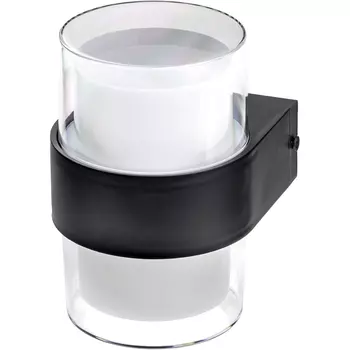 Светильник светодиодный садово-парковый настенный Dwi Nuovo LED черный 135 мм 3000К 6 Вт IP54 (24778 8)