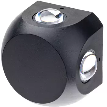 Светильник светодиодный садово-парковый настенный Dwi Nuovo черный 4200К 4 Вт IP54 (24789 4)