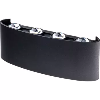 Светильник светодиодный садово-парковый настенный Dwi Nuovo черный 4200К 8 Вт IP54 (24775 7)