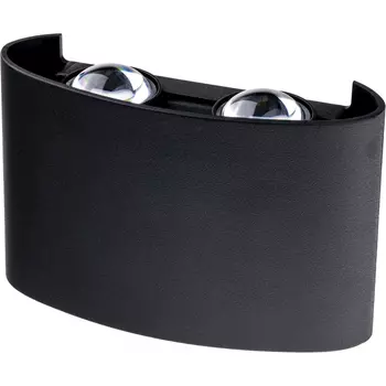 Светильник светодиодный садово-парковый настенный Dwi Nuovo черный 3000К 4 Вт IP54 (24770 2)