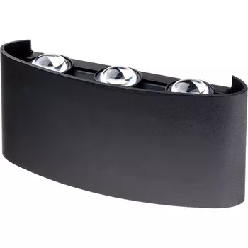 Светильник светодиодный садово-парковый настенный Dwi Nuovo черный 3000К 6 Вт IP54 (24771 9)