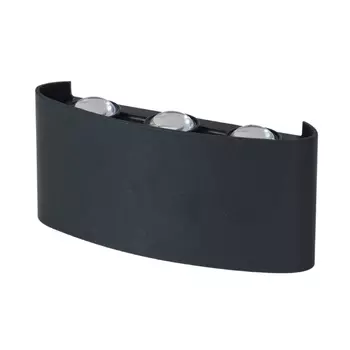 Светильник светодиодный садово-парковый настенный Dwi Nuovo черный 4200К 6 Вт IP54 (24774 0)