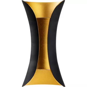 Светильник светодиодный садово-парковый настенный Dwi Nuovo черный/золото 4200К 6 Вт IP54 (24787 0)