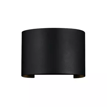 Светильник светодиодный садово-парковый настенный Outdoor Fulton черный 3000К 6 Вт IP54 (O573WL-L6B)