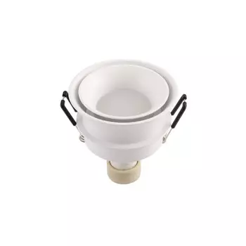 Светильник встраиваемый GU10 белый 15 Вт IP44 Denkirs DK2403 (DK2403-WH)