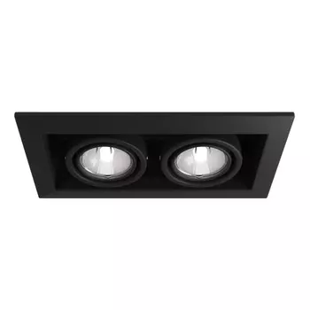 Светильник встраиваемый GU10 черный 100 Вт IP20 Maytoni Metal Modern ДВО (DL008-2-02-B)