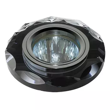 Светильник встраиваемый GU5.3 черный/хром 50 Вт IP20 Escada Asti 003 CH/BK (6 шт.) (241050/6)