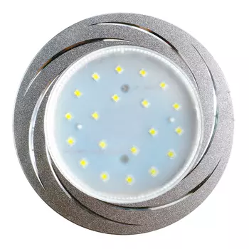 Светильник встраиваемый GX53 хром 10 Вт IP20 Ecola Вихрь H4 DL5386 (2 шт.) (FC5386ECB-2)