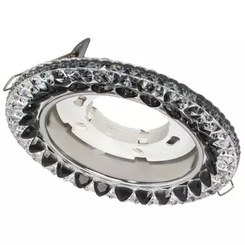 Светильник встраиваемый GX53 хром/черный 13 Вт IP20 IN HOME Crystal (4690612044316)