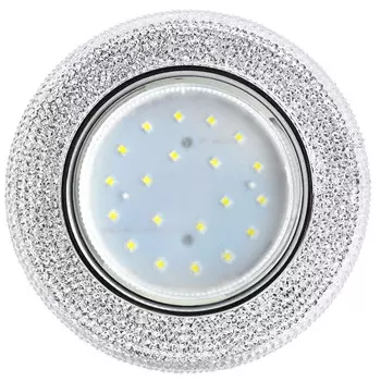 Светильник встраиваемый GX53 с подсветкой хром 10 Вт IP20 Ecola Модерн H4 LD7069 (FT53CMEFB)