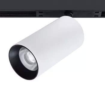 Светодиодный трековый светильник магнитный Arte Lamp Optima 3000К 16 Вт 2 кв.м черный/белый (A7282PL-1WH)