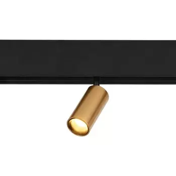 Светодиодный трековый светильник магнитный Elektrostandard Slim Magnetic 2700-6500К 5 Вт 1 кв.м умный черный/латунь (a063531)