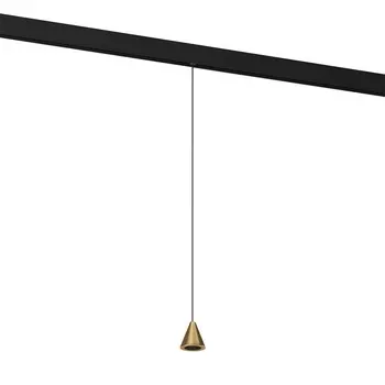Светодиодный трековый светильник магнитный Elektrostandard Slim Magnetic 4200К 5 Вт 1 кв.м черный/латунь (85039/01)