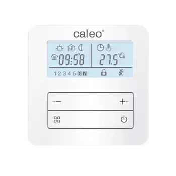 Терморегулятор цифровой программируемый для теплого пола Caleo С950 белый