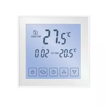 Терморегулятор цифровой программируемый для теплого пола Caleo SM931 белый с таймером