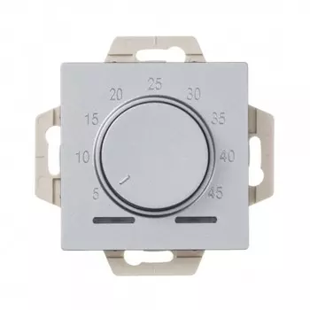 Терморегулятор для теплого пола Systeme Electric AtlasDesign встраиваемый алюминий (ATN000335)