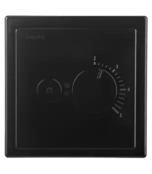 Терморегулятор механический Ensto Intro черный