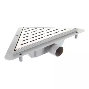 Трап душевой горизонтальный Miano Drops с гидрозатвором 443х269 мм d40 мм решетка из нержавеющей стали (MS-DF)