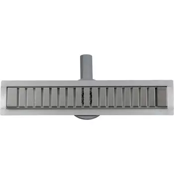 Лоток душевой Terma Роуд с комбинированным затвором 700х70 мм d40/50 мм решетка из нержавеющей стали (31624)