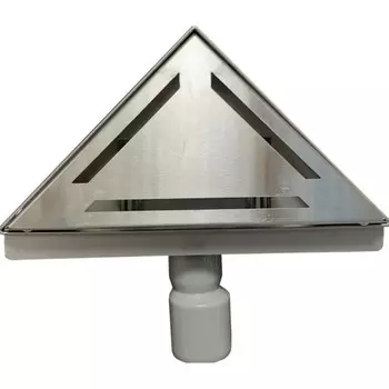 Трап душевой горизонтальный Terma Т2 с комбинированным затвором 200х200 мм d40/50 мм решетка из нержавеющей стали (36130)