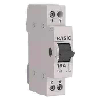 Трехпозиционный переключатель EKF Basic ТПС-63 1Р 16А 4,5 кА 230 В на DIN-рейку (tps-1-16)