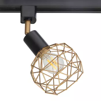 Трековый светильник однофазный Arte Lamp Sospiro 40 Вт Е14 1 кв.м черный (A6141PL-1GO)