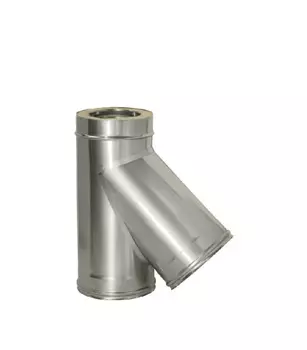 Тройник Дымок 45° х d150х230 мм с изоляцией AISI 439