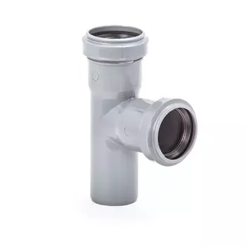 Тройник Lammin d40 мм 87,5° пластиковый для внутренней канализации