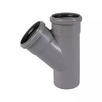 Тройник Ostendorf HTEA d90 мм 45° пластиковый для внутренней канализации (114200)