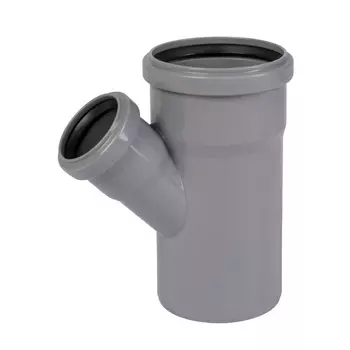 Тройник Ostendorf HTEA d90х50 мм 45° пластиковый для внутренней канализации (114220)