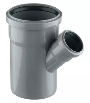 Тройник Ostendorf HTEA d110х50 мм 45° пластиковый для внутренней канализации (115220)