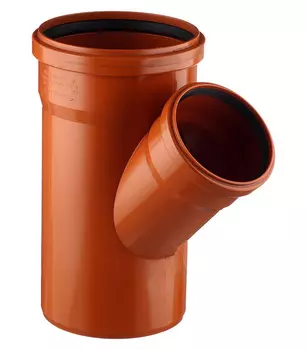 Тройник Ostendorf KGEA d160х110 мм 45° пластиковый для наружной канализации (222320)