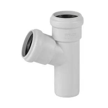 Тройник Ostendorf SKEA d58х58 мм 67° пластиковый бесшумный для внутренней канализации (332300)