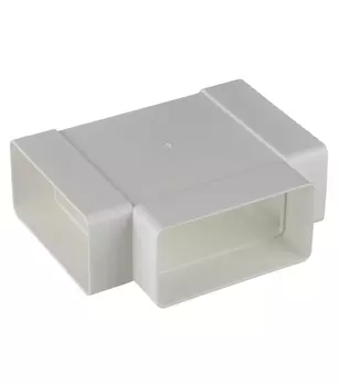 Тройник пластиковый для плоских воздуховодов 55х110 мм 90°