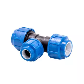 Тройник ПНД Lammin компрессионный переходной 32х20х32 мм