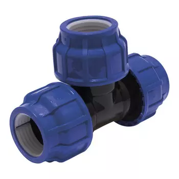 Тройник ПНД Tebo компрессионный 20х20х20 мм