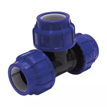 Тройник ПНД Tebo компрессионный 63х63х63 мм